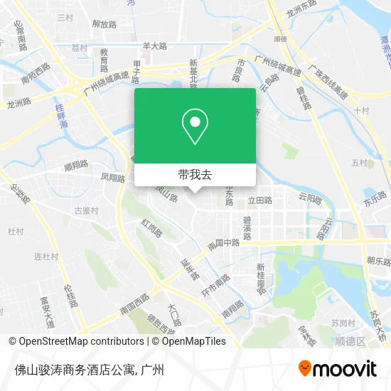 佛山骏涛商务酒店公寓地图