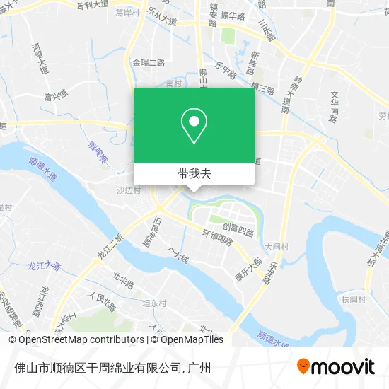 佛山市顺德区干周绵业有限公司地图