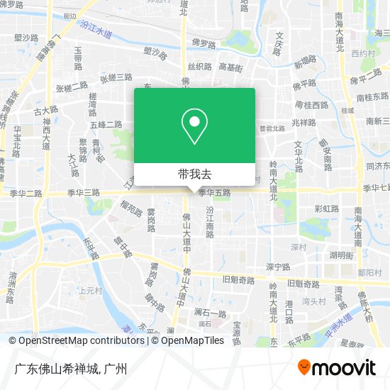 广东佛山希禅城地图