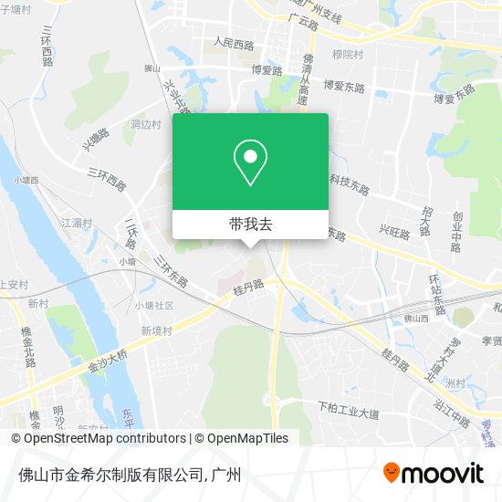 佛山市金希尔制版有限公司地图