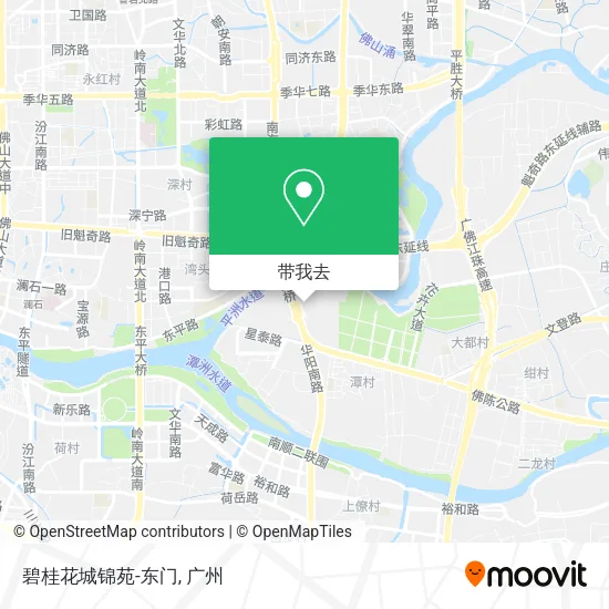 碧桂花城锦苑-东门地图