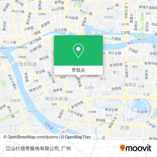 亞汕行领带服饰有限公司地图