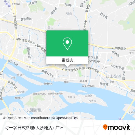 订一客日式料理(大沙地店)地图