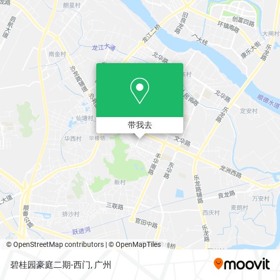 碧桂园豪庭二期-西门地图