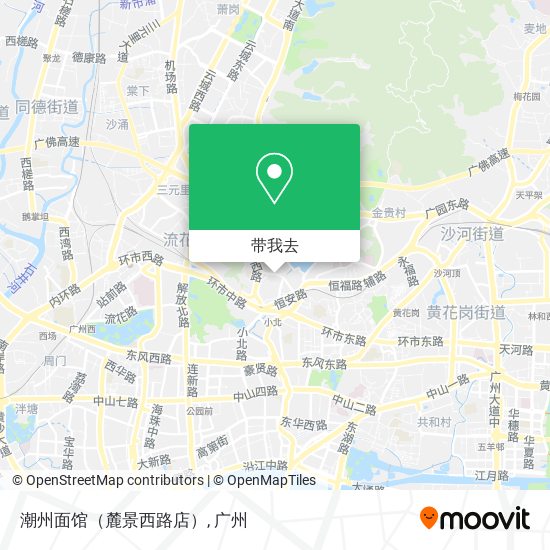 潮州面馆（麓景西路店）地图