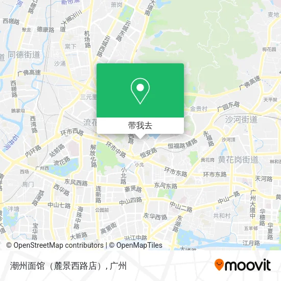 潮州面馆（麓景西路店）地图