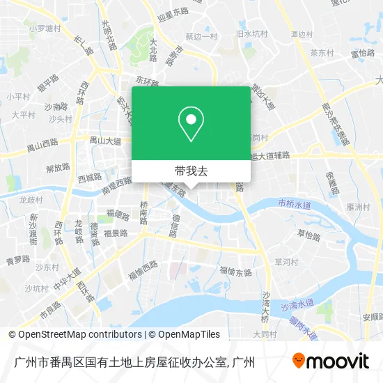广州市番禺区国有土地上房屋征收办公室地图