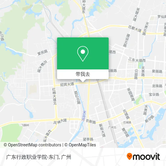 广东行政职业学院-东门地图