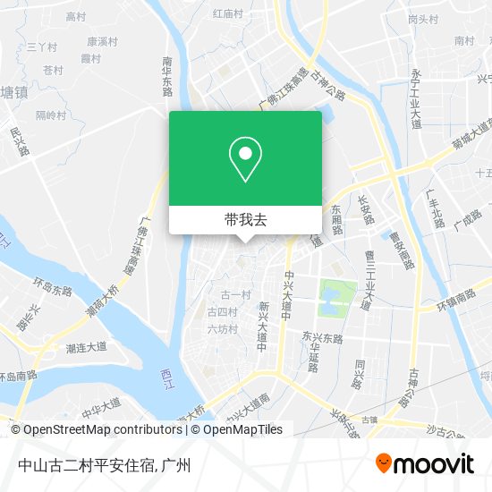 中山古二村平安住宿地图