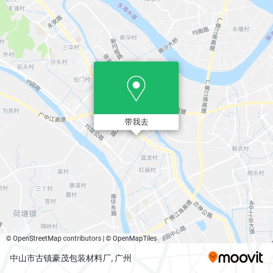 中山市古镇豪茂包装材料厂地图