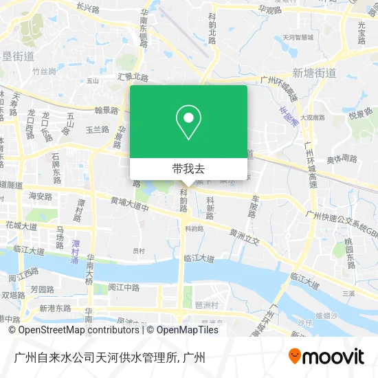 广州自来水公司天河供水管理所地图