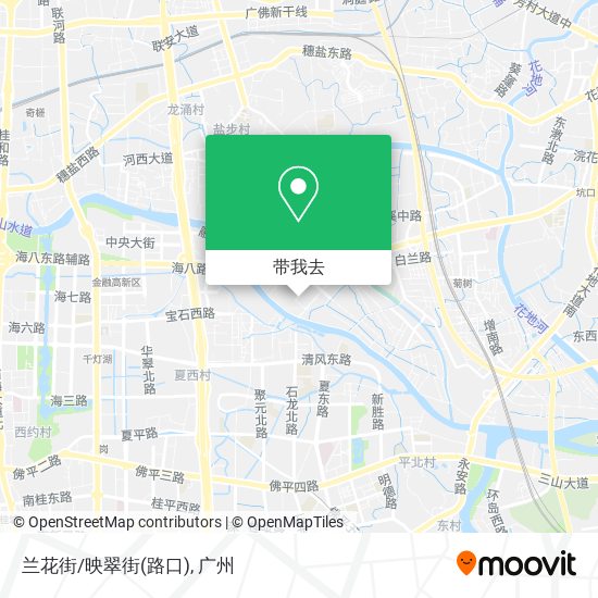 兰花街/映翠街(路口)地图
