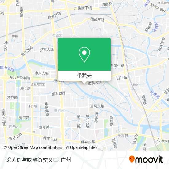 采芳街与映翠街交叉口地图