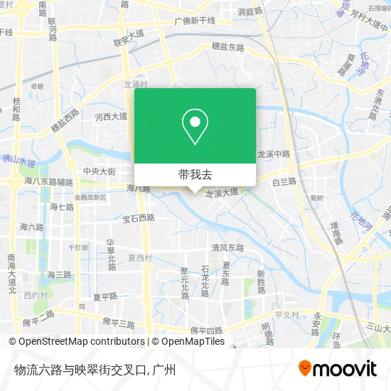 物流六路与映翠街交叉口地图