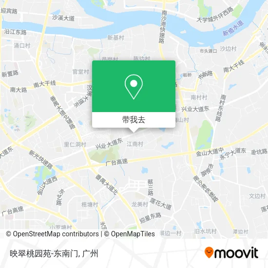 映翠桃园苑-东南门地图