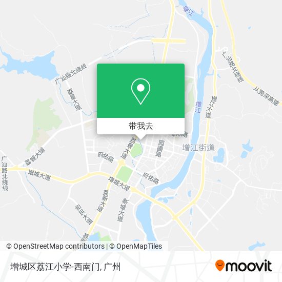 增城区荔江小学-西南门地图