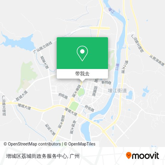 增城区荔城街政务服务中心地图