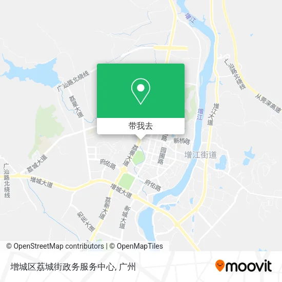 增城区荔城街政务服务中心地图