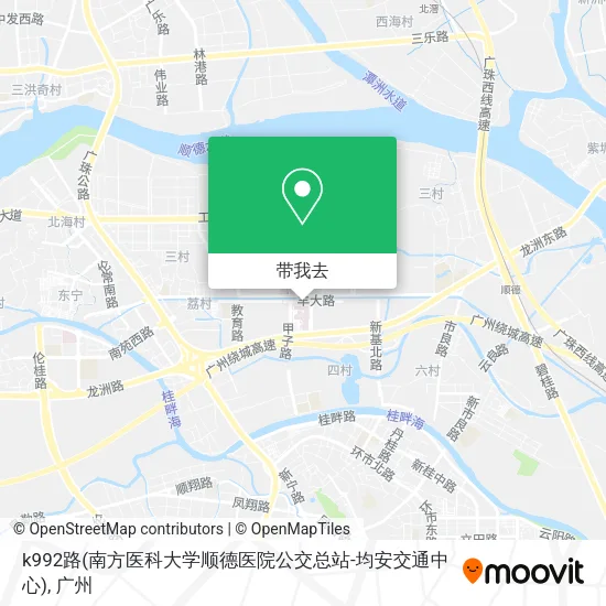 k992路(南方医科大学顺德医院公交总站-均安交通中心)地图