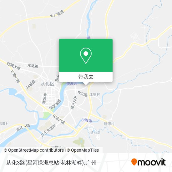 从化3路(星河绿洲总站-花林湖畔)地图