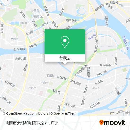 顺德市天环印刷有限公司地图