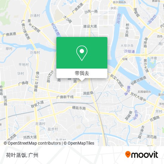 荷叶蒸饭地图