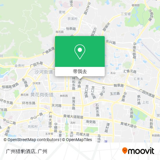 广州猎豹酒店地图