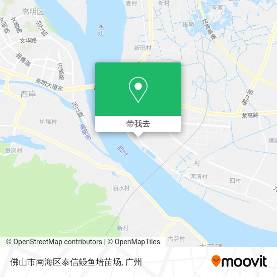 佛山市南海区泰信鳗鱼培苗场地图