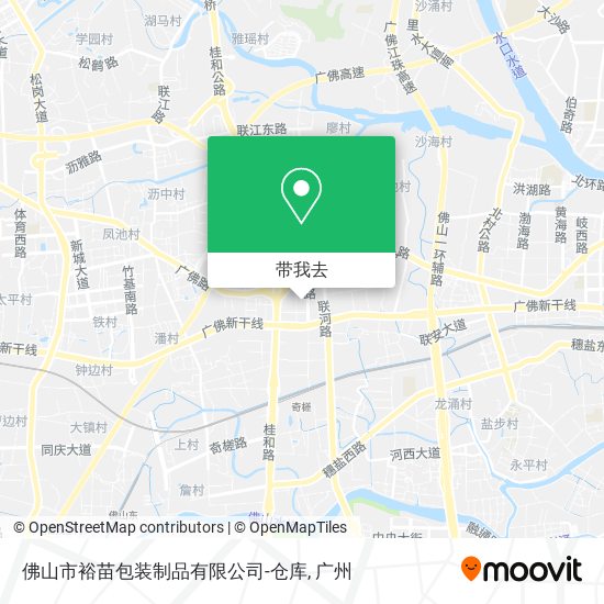 佛山市裕苗包装制品有限公司-仓库地图