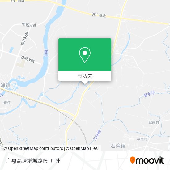 广惠高速增城路段地图
