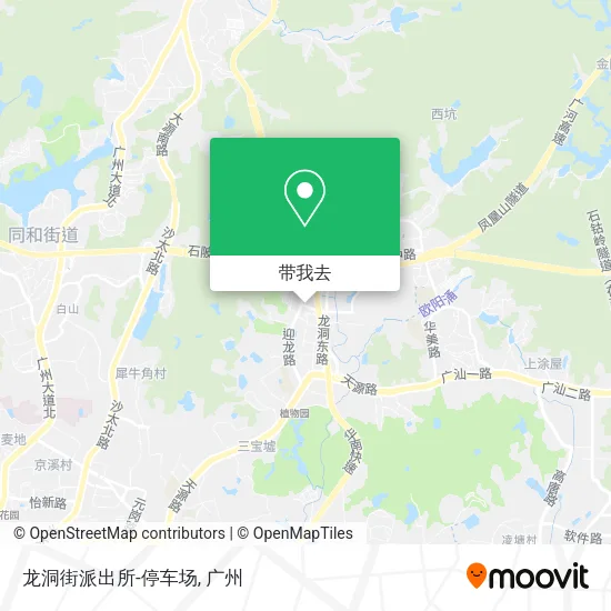 龙洞街派出所-停车场地图