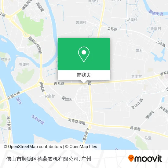 佛山市顺德区德燕农机有限公司地图