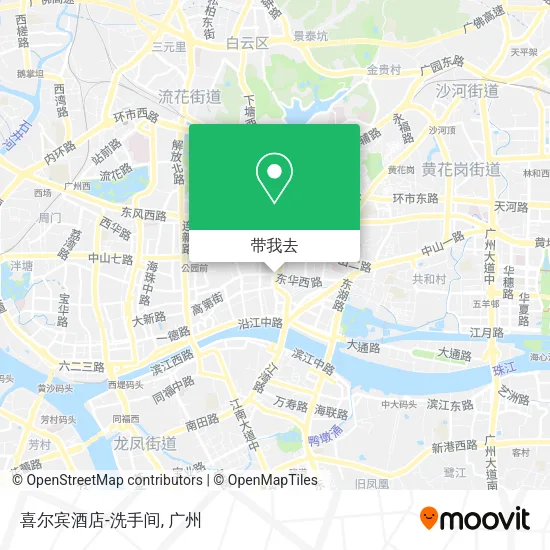 喜尔宾酒店-洗手间地图