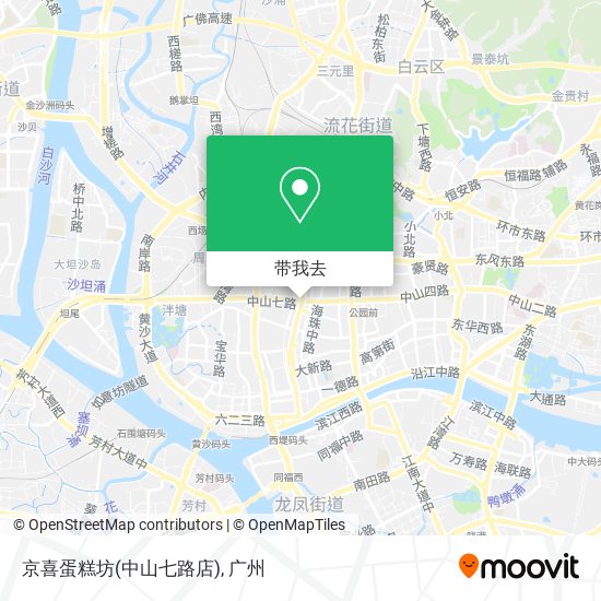京喜蛋糕坊(中山七路店)地图