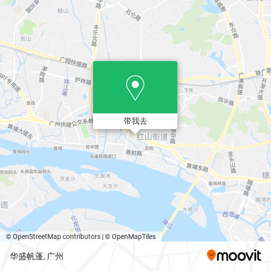 华盛帆蓬地图