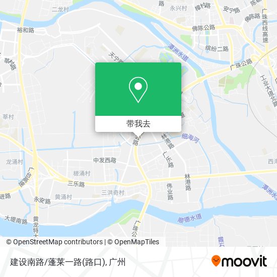 建设南路/蓬莱一路(路口)地图