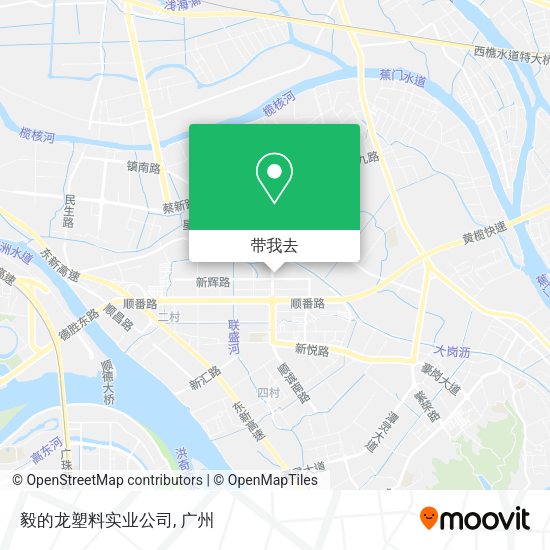毅的龙塑料实业公司地图
