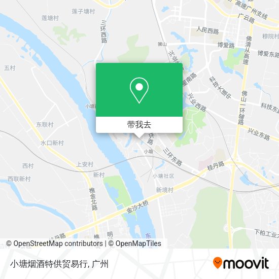 小塘烟酒特供贸易行地图