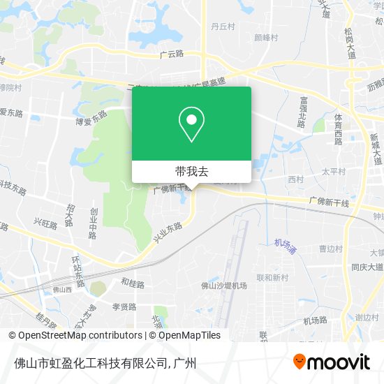 佛山市虹盈化工科技有限公司地图