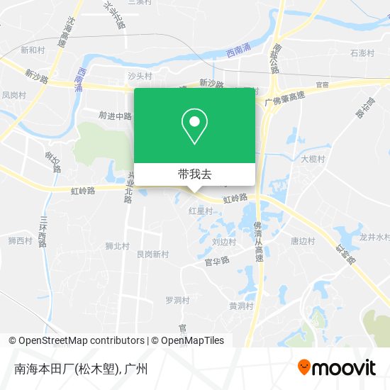 南海本田厂(松木塱)地图