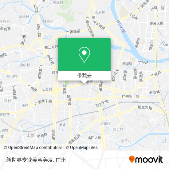 新世界专业美容美发地图