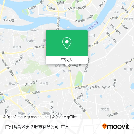广州番禺区美萃服饰有限公司地图