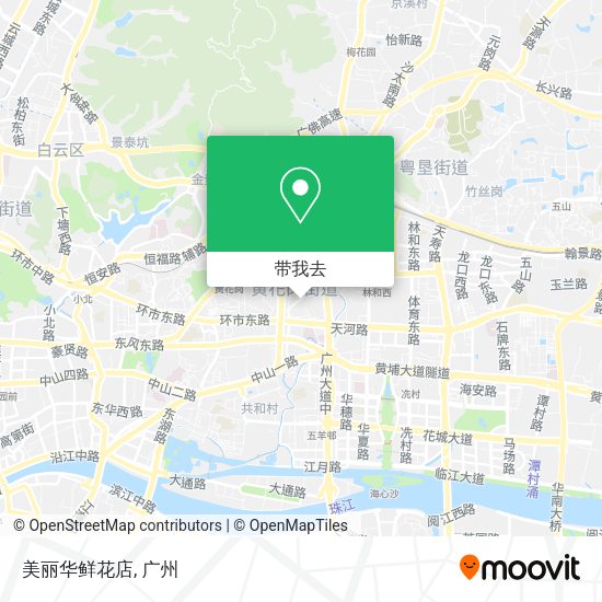 美丽华鲜花店地图