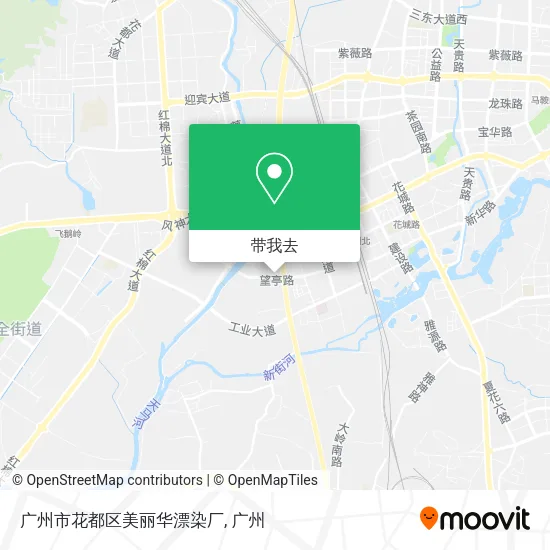 广州市花都区美丽华漂染厂地图