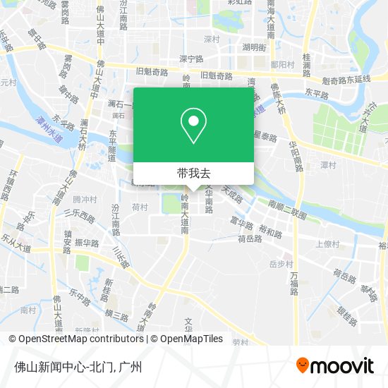 佛山新闻中心-北门地图