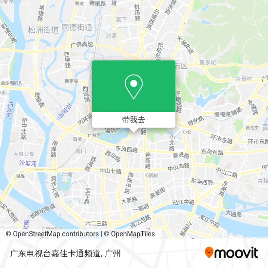 广东电视台嘉佳卡通频道地图