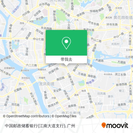 中国邮政储蓄银行(江南大道支行)地图