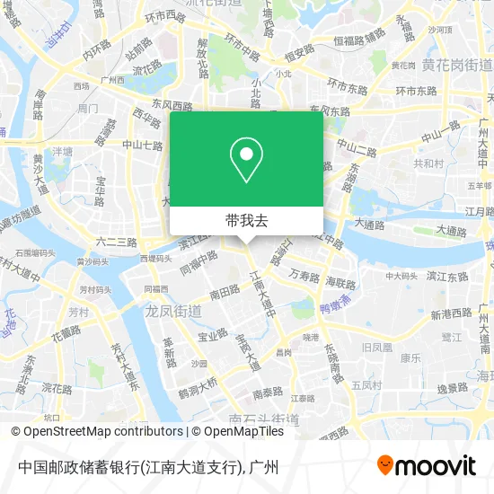 中国邮政储蓄银行(江南大道支行)地图