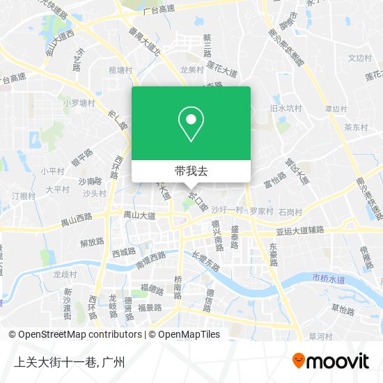 上关大街十一巷地图