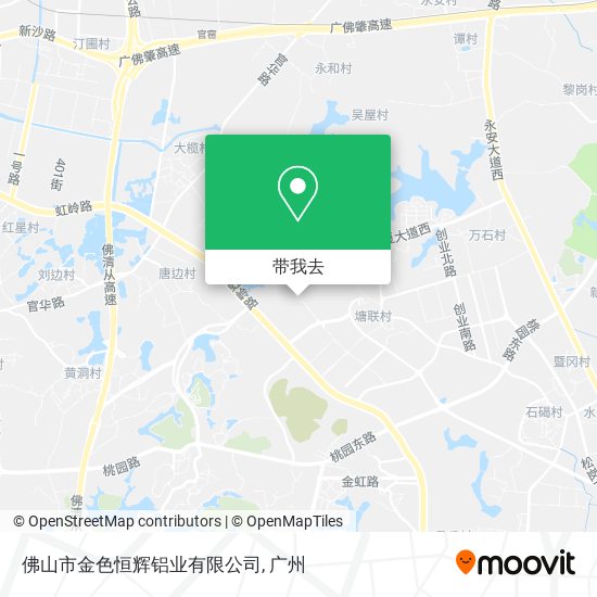 佛山市金色恒辉铝业有限公司地图